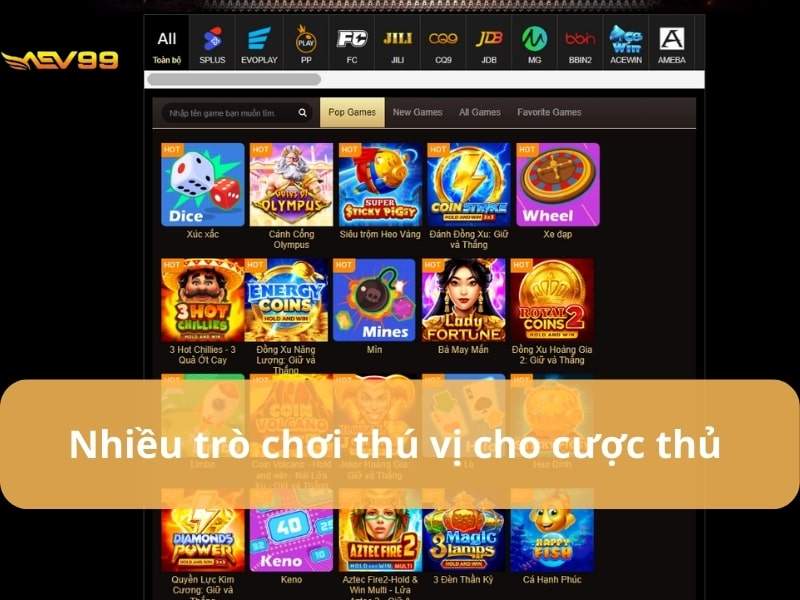 Đa dạng trò chơi nổ hũ Đa dạng trò chơi nổ hũ