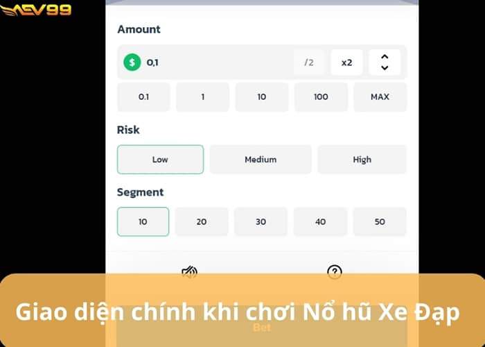 Giao diện chính của trò chơi Nổ Hũ Xe Đạp tại AEV99 Giao diện chính của trò chơi Nổ Hũ Xe Đạp tại AEV99